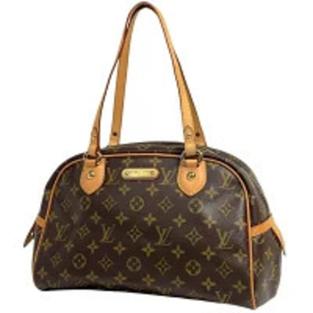 Louis Vuitton Montorgueil 2way Handbag Tote Bag Monogram Brown